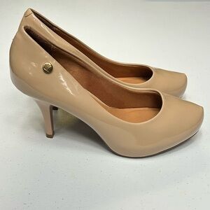 Vizzano Glamour Nude Tan Heels Shoes Womens | Size 6